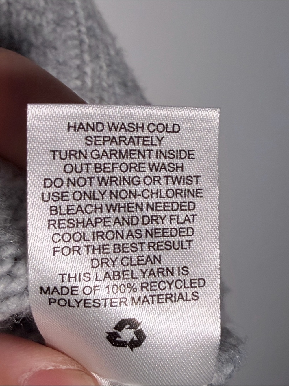 Pink Rose Light Gray Turtleneck Sweater - Picture 8 of 9